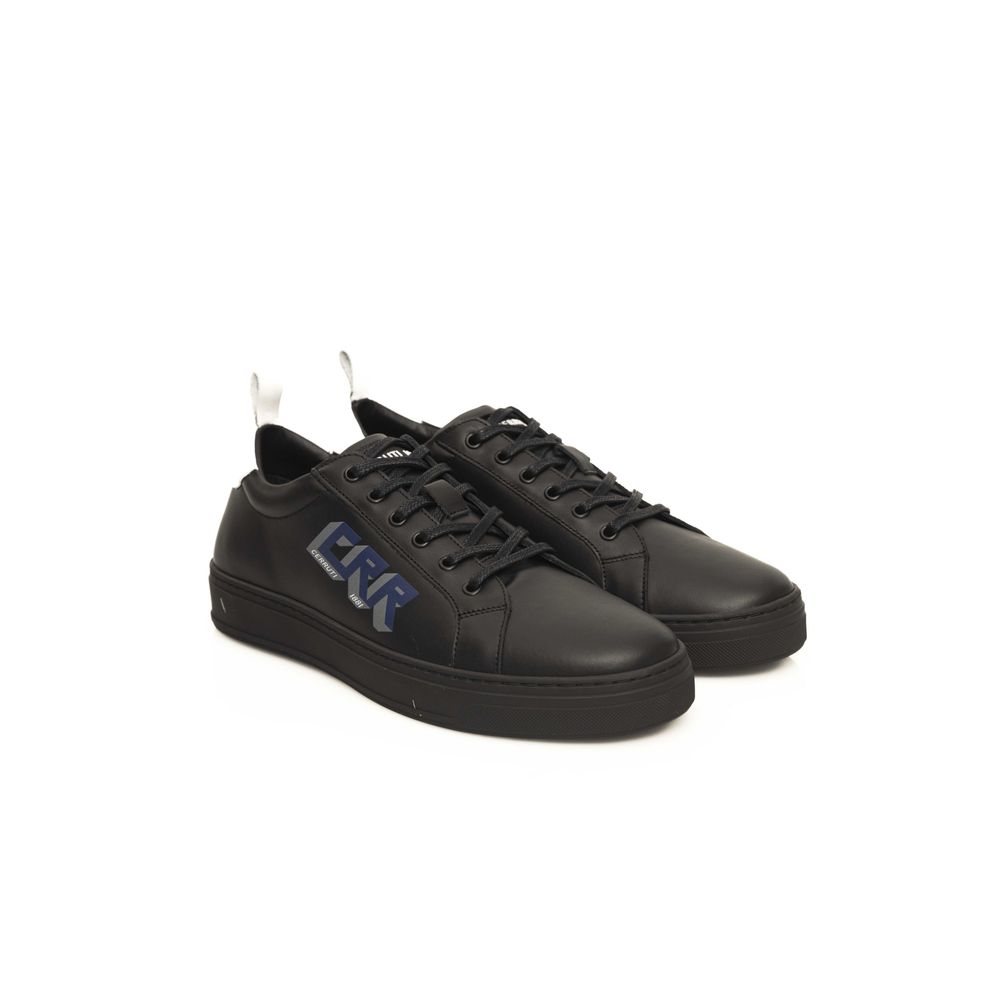 Cerruti 1881 Zwarte Koeienhuid Heren Sneaker