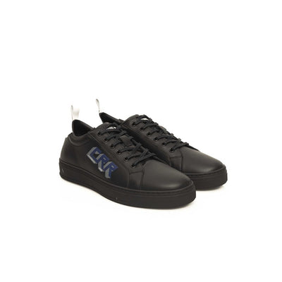Cerruti 1881 Zwarte Koeienhuid Heren Sneaker