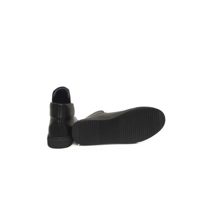 Cerruti 1881 Zwarte Kalfsleren Heren Sneaker
