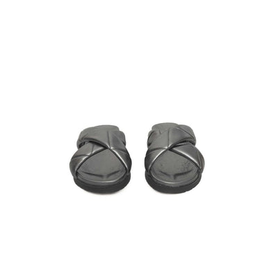 Cerruti 1881 Gray Lambskin Women Sandal