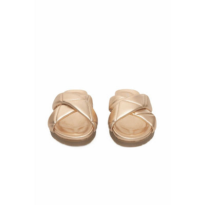 Cerruti 1881 Beige Lambskin Women Sandal