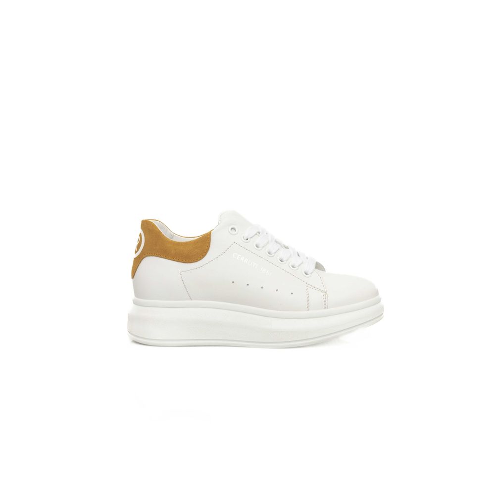 Baskets Cerruti 1881 en cuir blanc pour femme