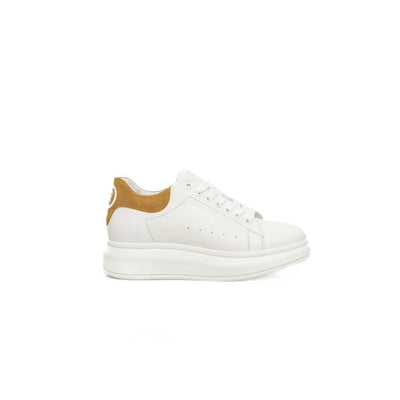Baskets Cerruti 1881 en cuir blanc pour femme