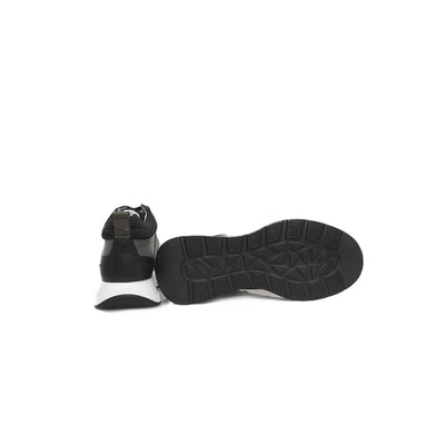 Cerruti 1881 Black Cowhide Women Sneaker