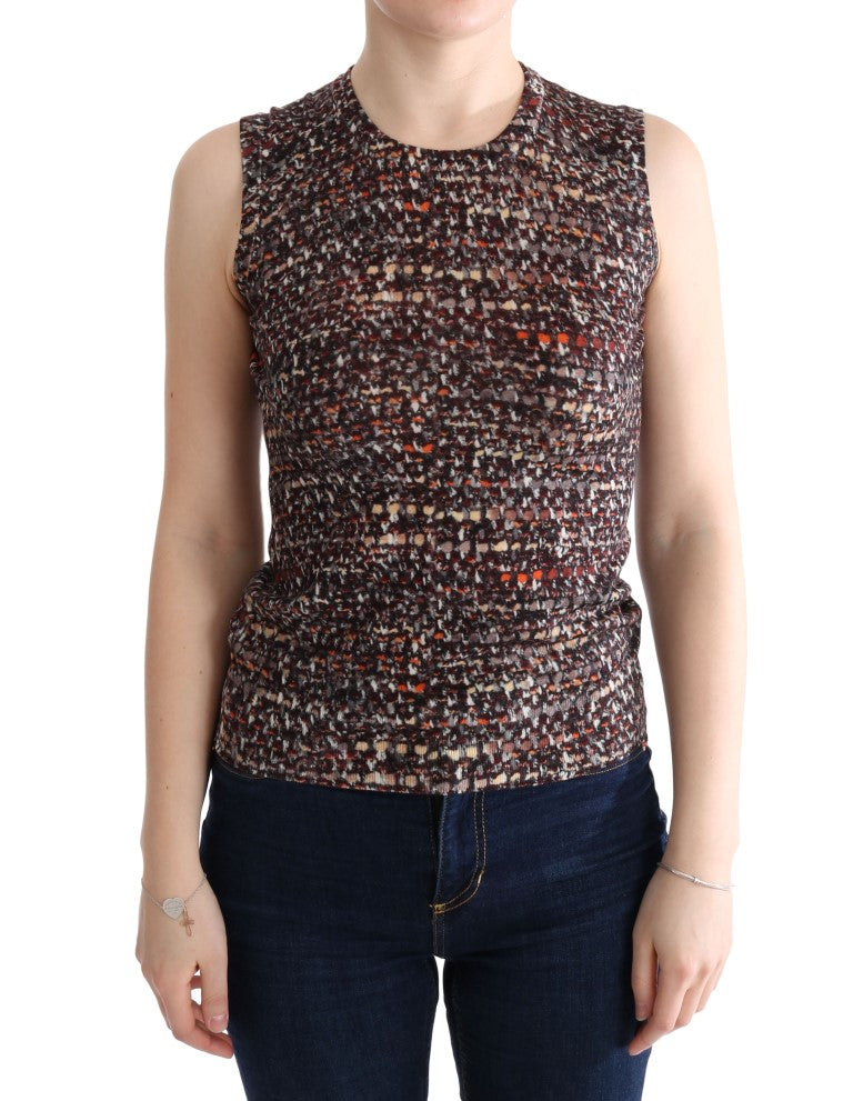 T-shirt en laine à imprimé multicolore Dolce &amp; Gabbana