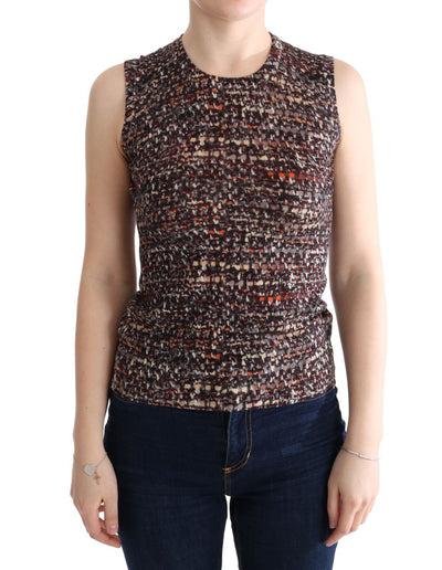 T-shirt en laine à imprimé multicolore Dolce &amp; Gabbana