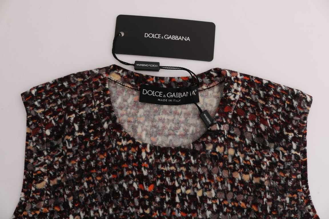 T-shirt en laine à imprimé multicolore Dolce &amp; Gabbana
