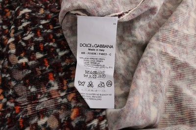 T-shirt en laine à imprimé multicolore Dolce &amp; Gabbana