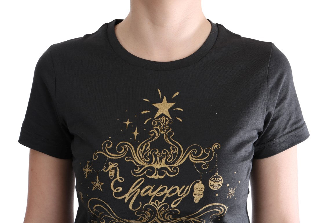 T-shirt Dolce &amp; Gabbana en coton gris Motif 2017