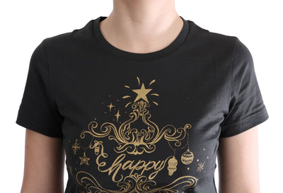 T-shirt Dolce &amp; Gabbana en coton gris Motif 2017