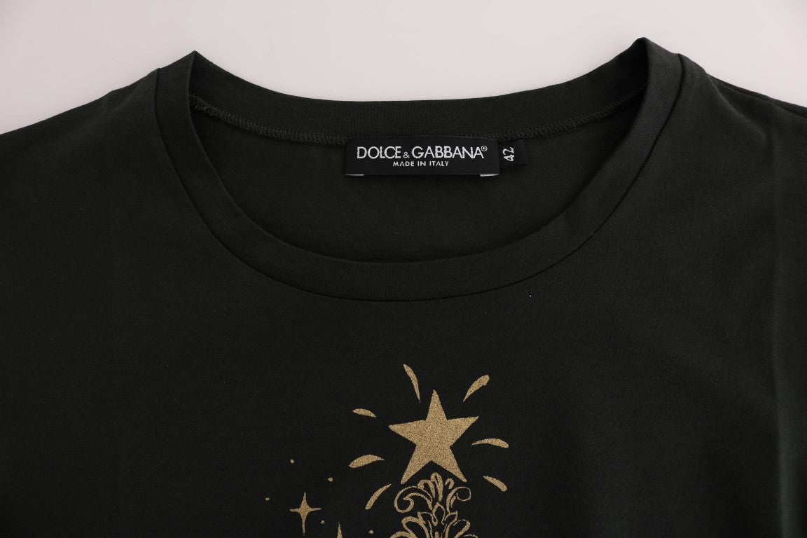 T-shirt Dolce &amp; Gabbana en coton vert Motif 2017