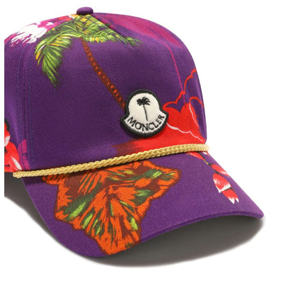 Moncler x Palm Angels Purple Cotton Men Cap