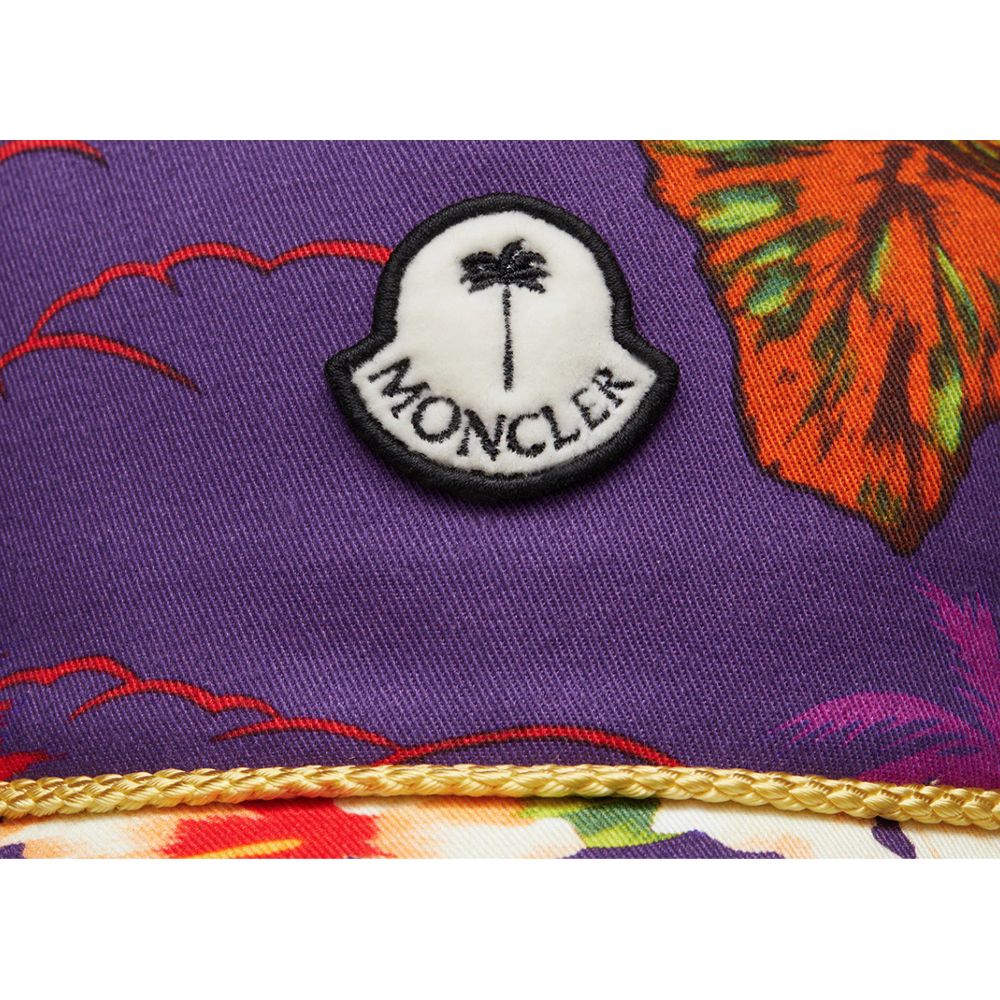 Moncler x Palm Angels Purple Cotton Men Cap