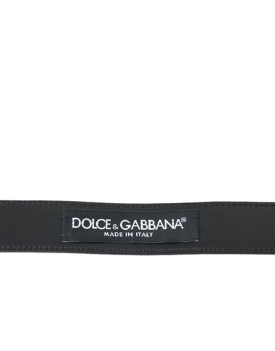 Ceinture Dolce &amp; Gabbana en cuir rouge avec boucle en métal argenté pour homme