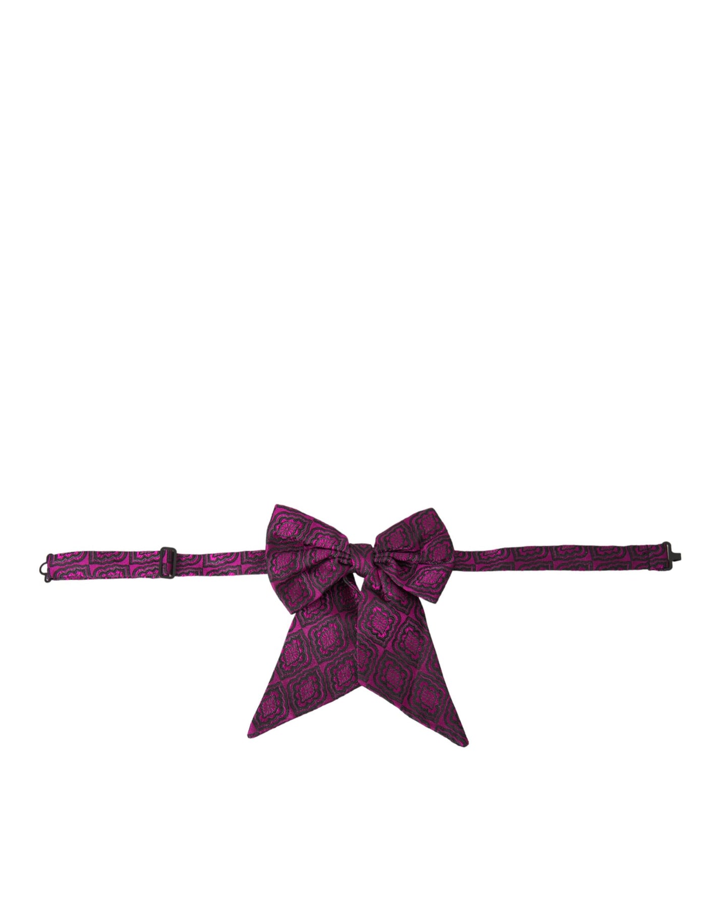 Nœud papillon ajustable en soie à ruban violet Dolce &amp; Gabbana pour homme
