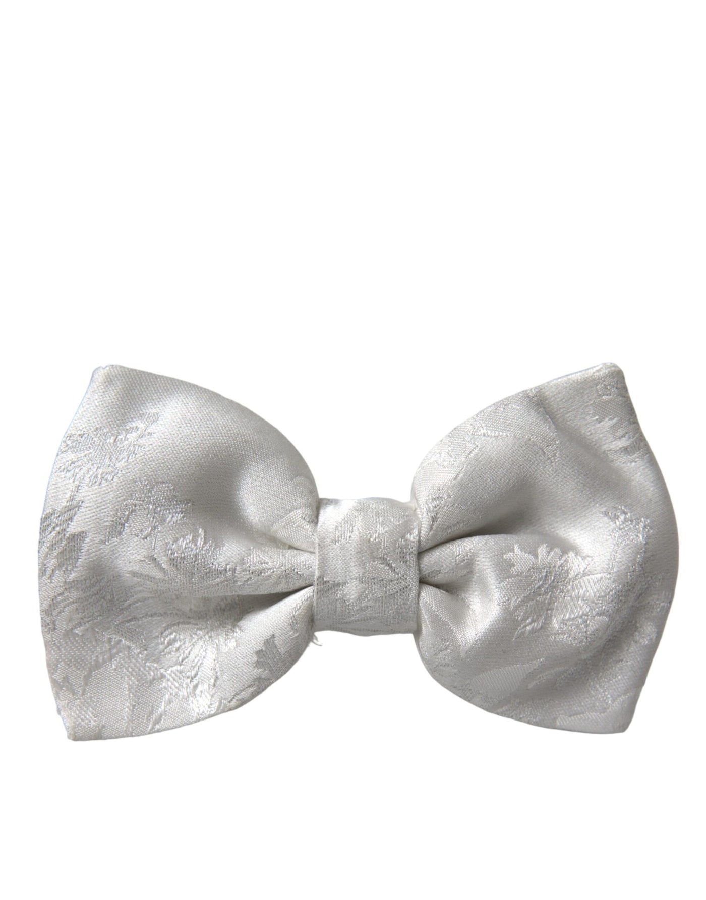 Nœud papillon ajustable en soie florale blanche Dolce &amp; Gabbana pour homme