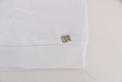 Daniele Alessandrini White Crewneck Cotton Sweater
