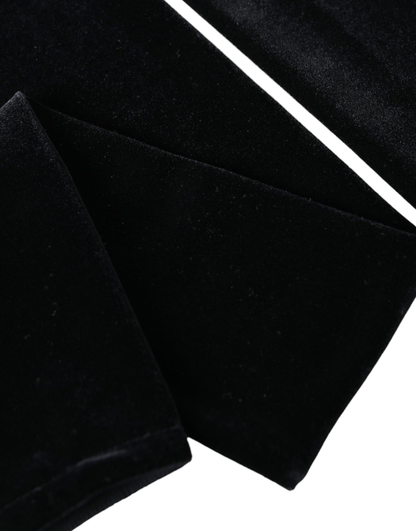 Gants longs en nylon noir Dolce &amp; Gabbana sans doigts et coudes