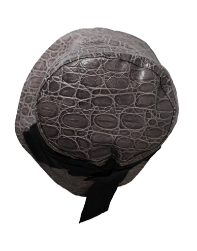 Bob en cuir à motifs noir et gris Dolce &amp; Gabbana