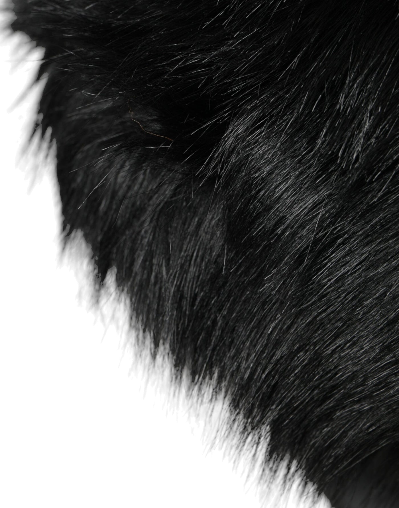 Bob en fausse fourrure noire Dolce &amp; Gabbana pour femme