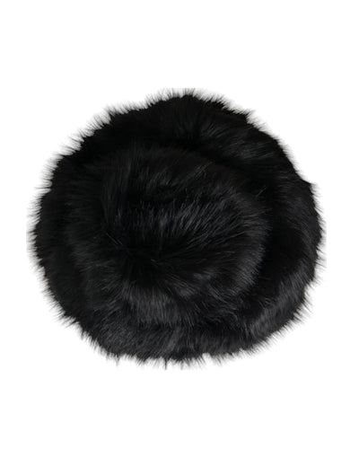 Bob en fausse fourrure noire Dolce &amp; Gabbana pour femme