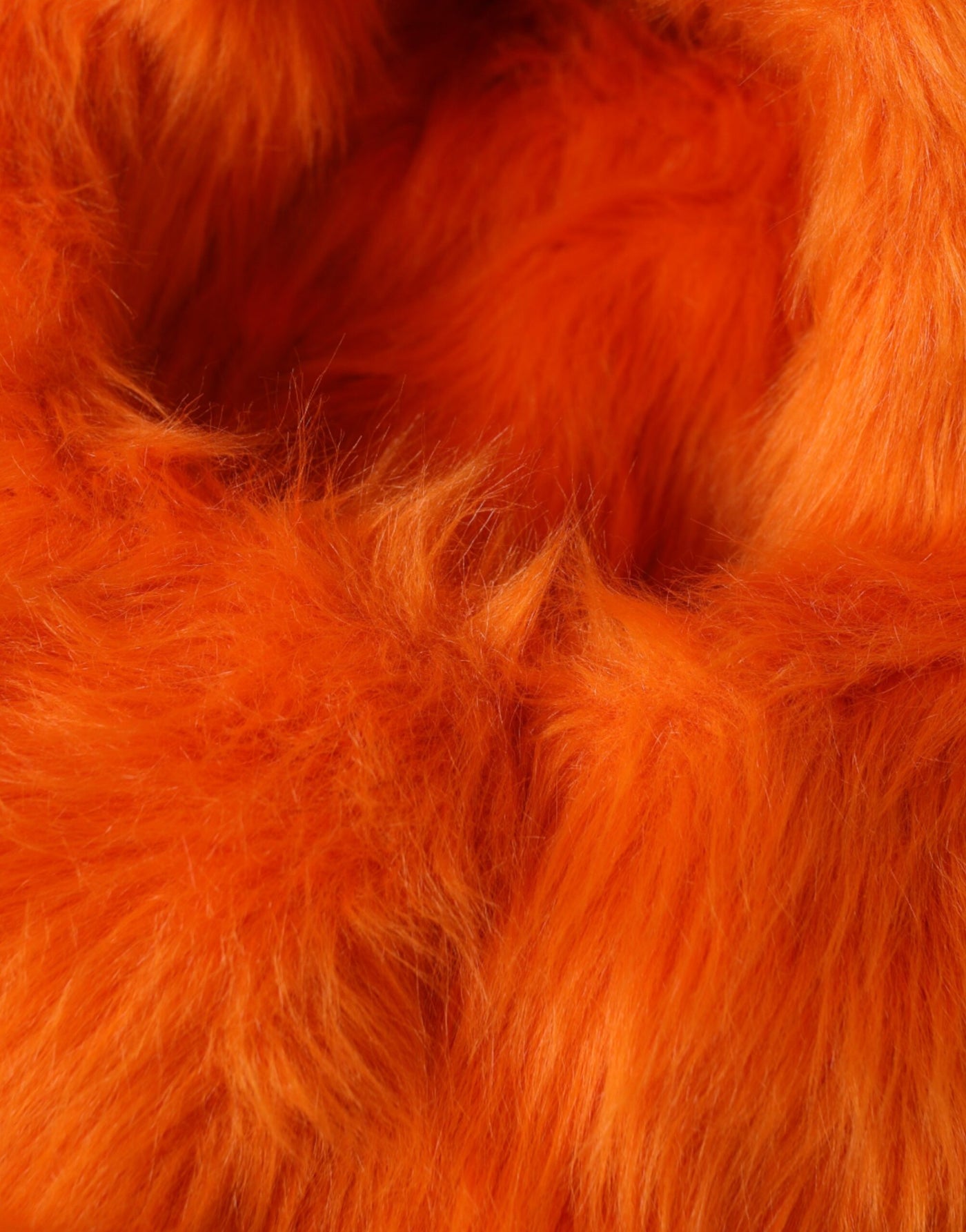 Chapeau enveloppant en fausse fourrure orange Dolce &amp; Gabbana