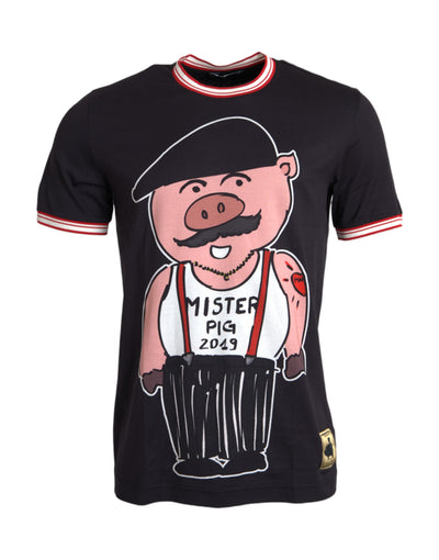 T-shirt Dolce &amp; Gabbana en coton noir Année du Cochon 2019