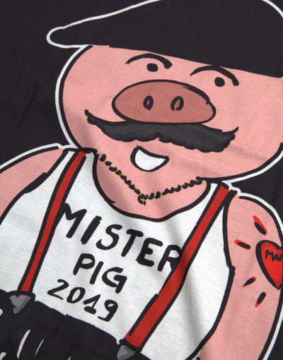 T-shirt Dolce &amp; Gabbana en coton noir Année du Cochon 2019
