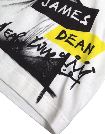 T-shirt à manches courtes en coton blanc Dolce &amp; Gabbana pour homme