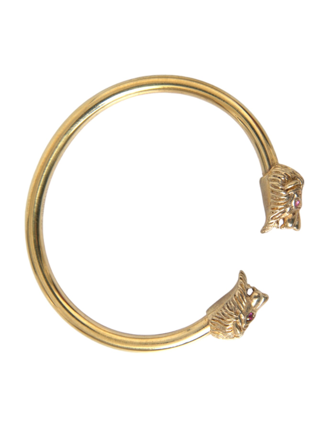 Nialaya Gold CZ Lion Bangle Armband Dames