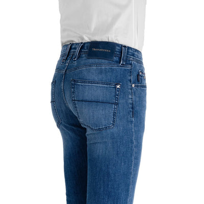 Tramarossa Blue Cotton Mens Jeans