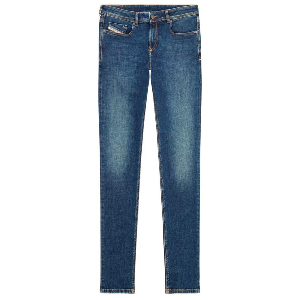 Dieselblauwe katoenen jeans en broek
