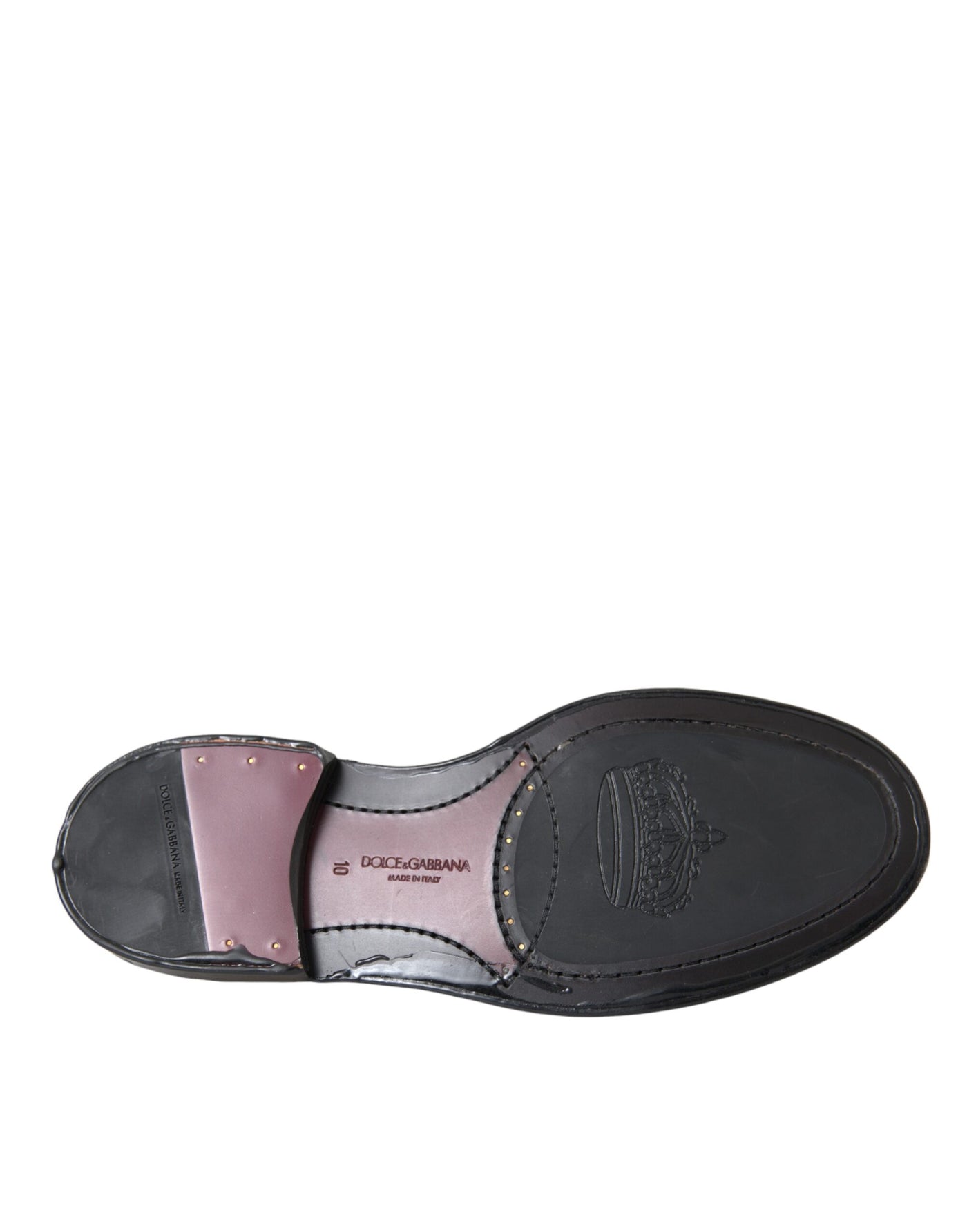 Dolce &amp; Gabbana Zwarte Leren Oxford Wingtip Formele Herenschoenen