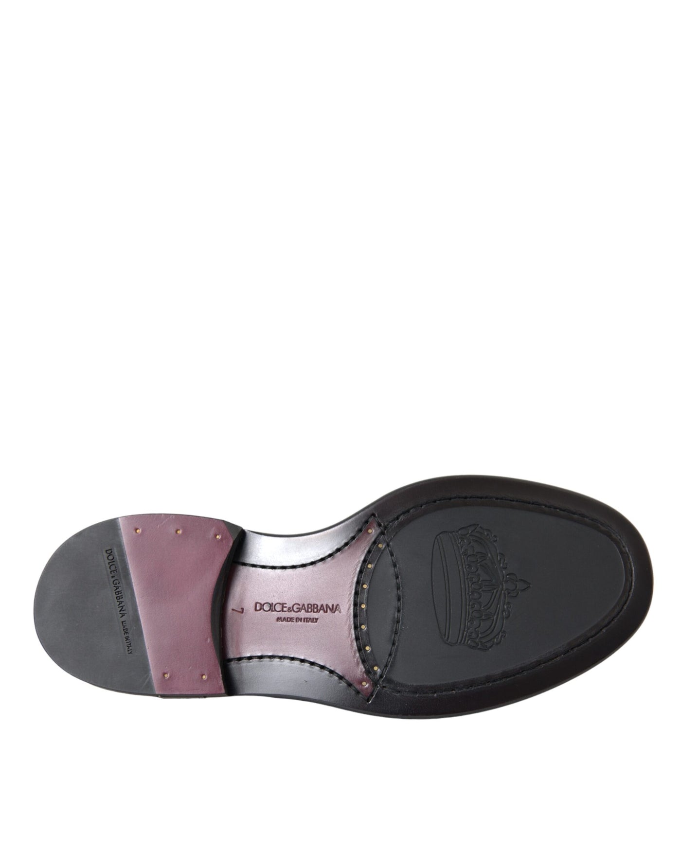 Dolce &amp; Gabbana Zwarte Leren Oxford Wingtip Formele Herenschoenen