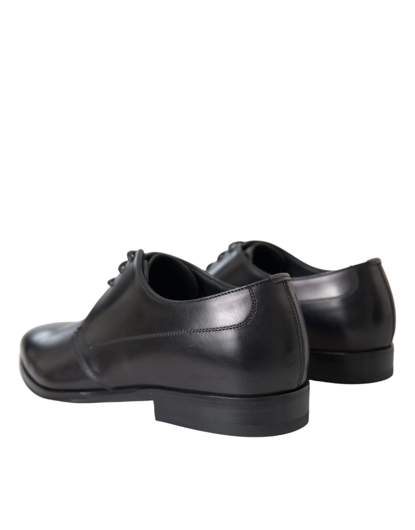 Dolce &amp; Gabbana Zwarte Leren Derby Formele Herenschoenen