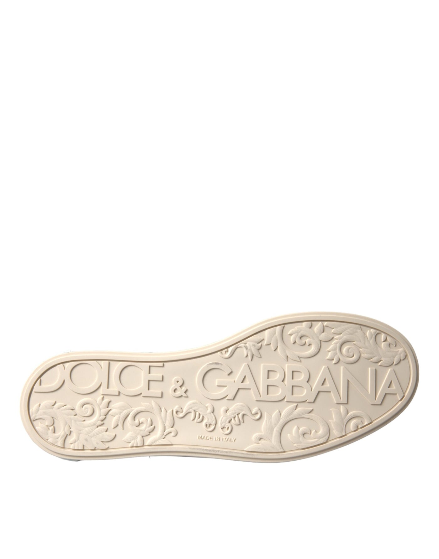 Dolce &amp; Gabbana Zilveren Portofino Kalfsleren Sneakers Herenschoenen