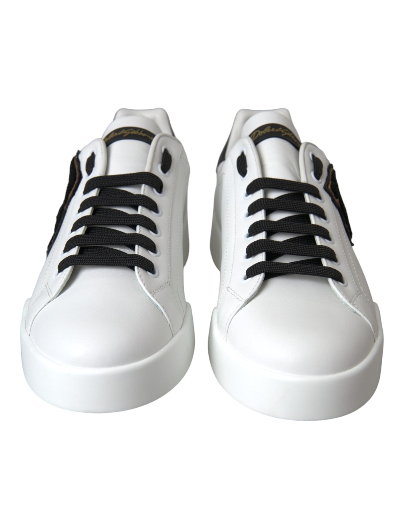 Dolce &amp; Gabbana witte leren DG Logo casual lage sneakers