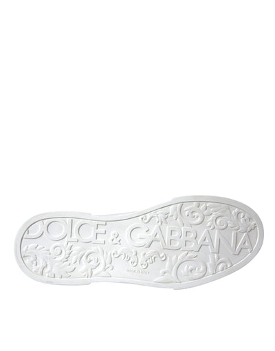 Dolce &amp; Gabbana witte leren DG Logo casual lage sneakers