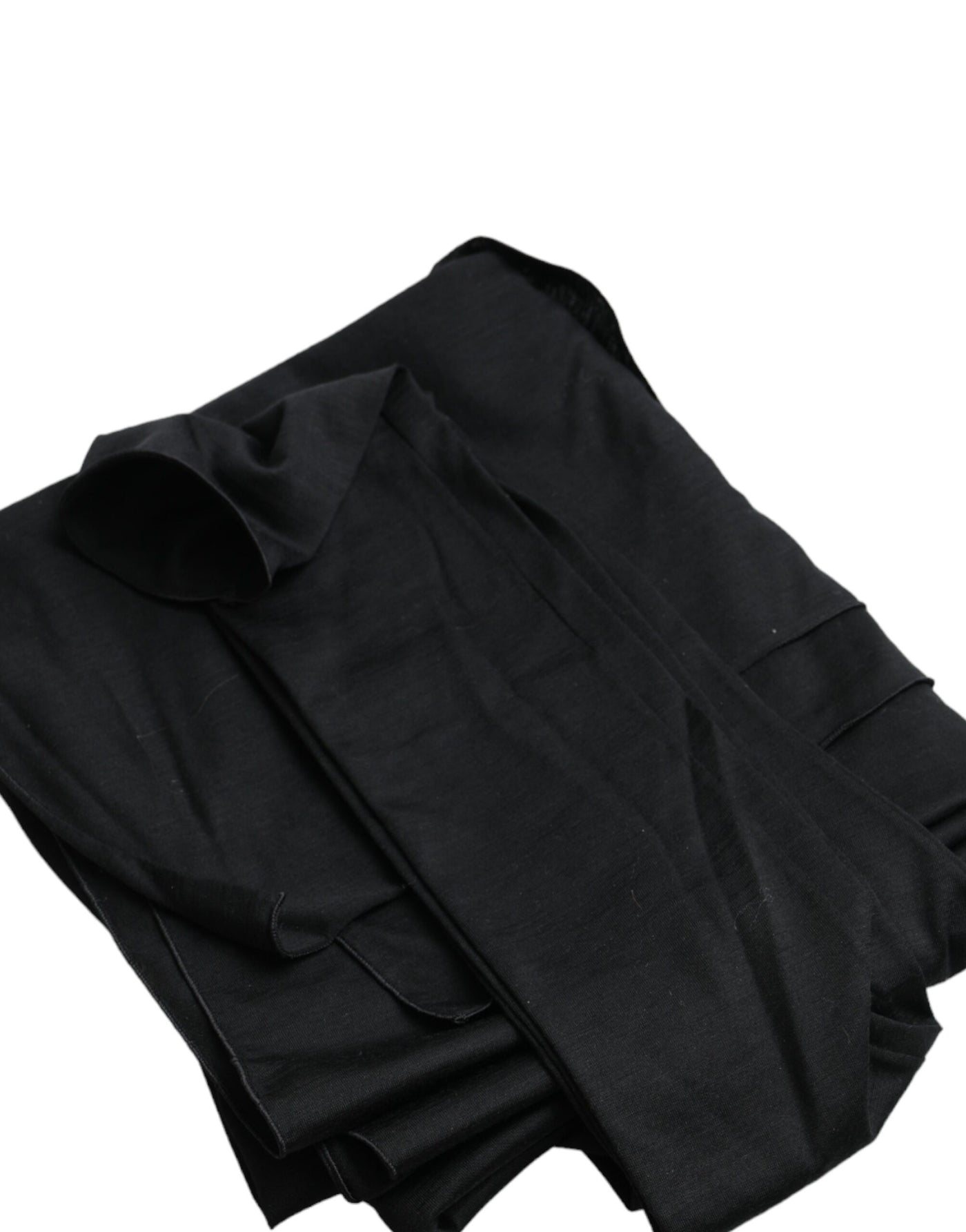 Dolce &amp; Gabbana Zwarte Wollen Asymmetrische Top met Lange Mouwen en Uitsnijdingen