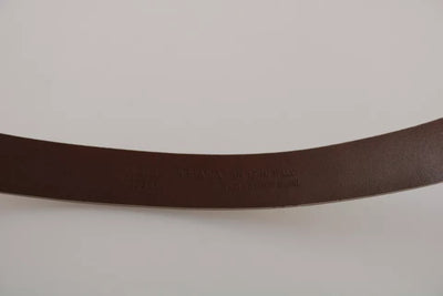 Ceinture en cuir beige crème Dolce &amp; Gabbana avec boucle dorée