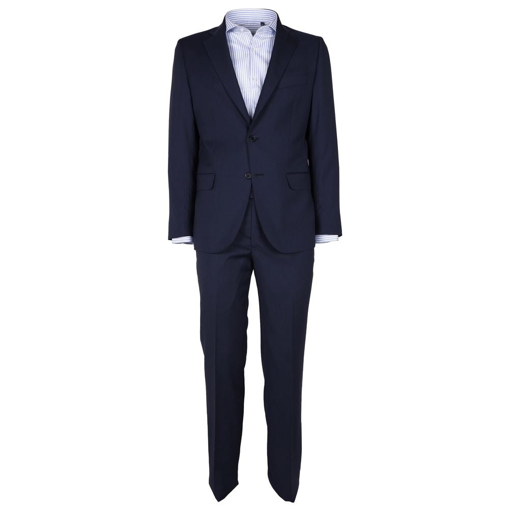 Costume homme en laine bleue fabriqué en Italie