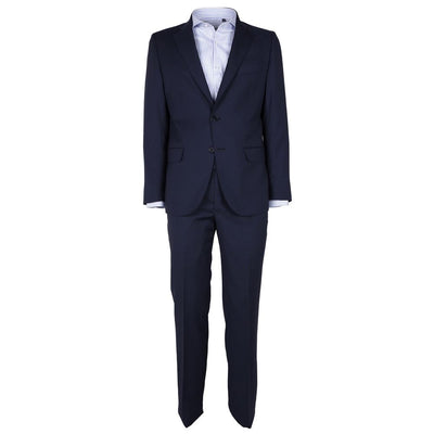 Costume homme en laine bleue fabriqué en Italie