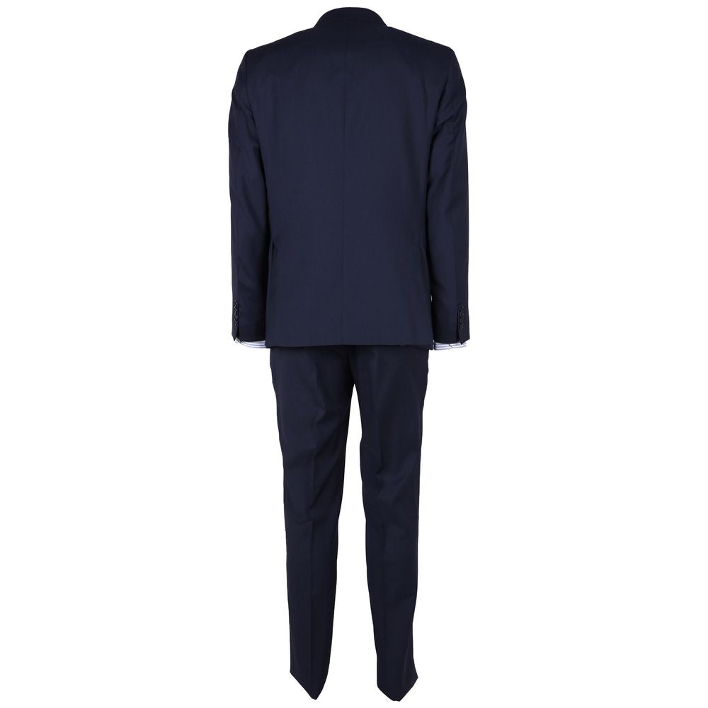 Costume homme en laine bleue fabriqué en Italie
