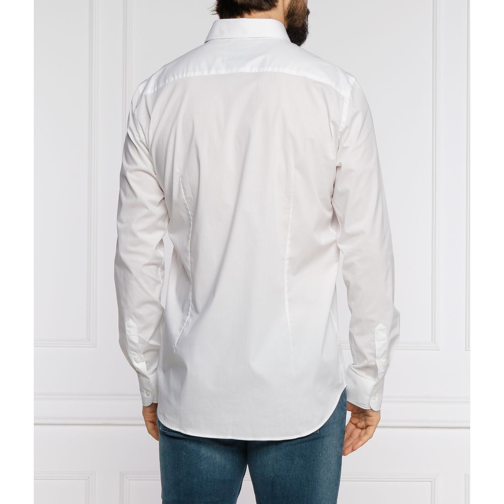 Chemise homme en coton blanc Aeronautica Militare