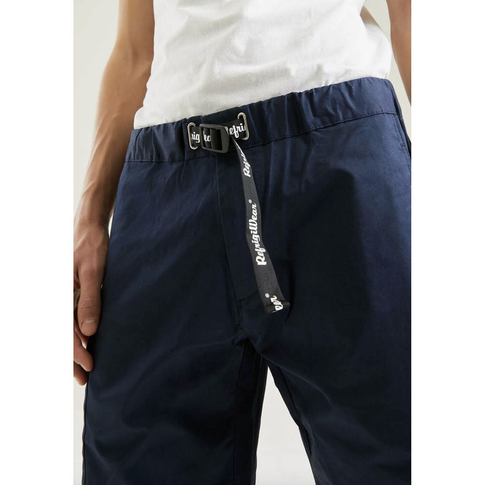 Short élégant en coton mélangé bleu Refrigiwear