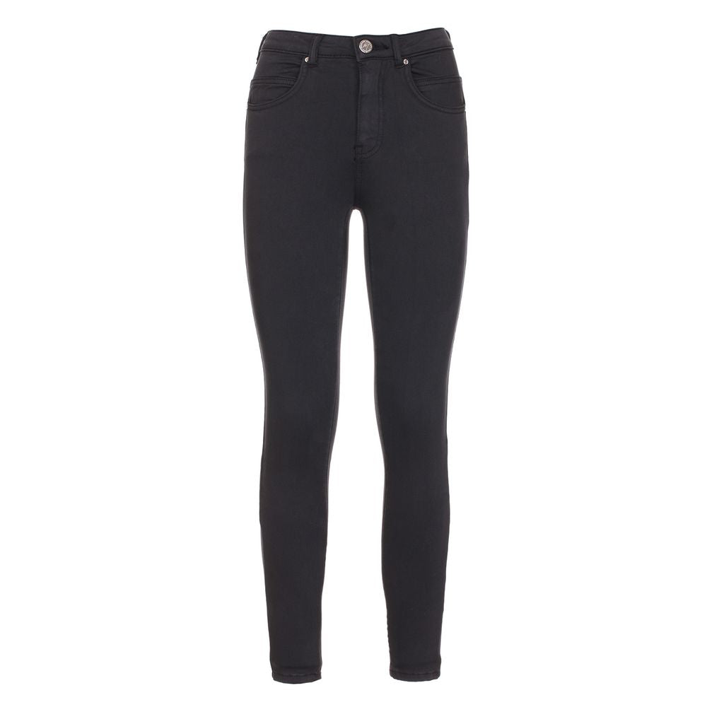 Maison Espin Zwarte Katoenen Damesjeans