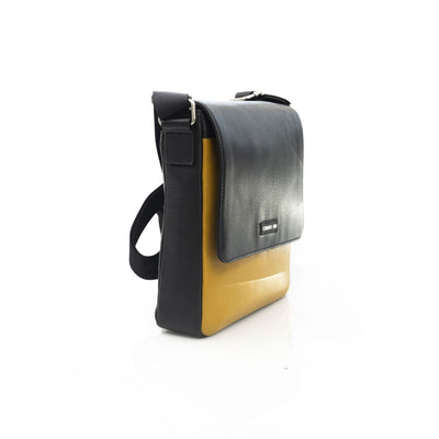 Cerruti 1881 Gele leren dames crossbodytas