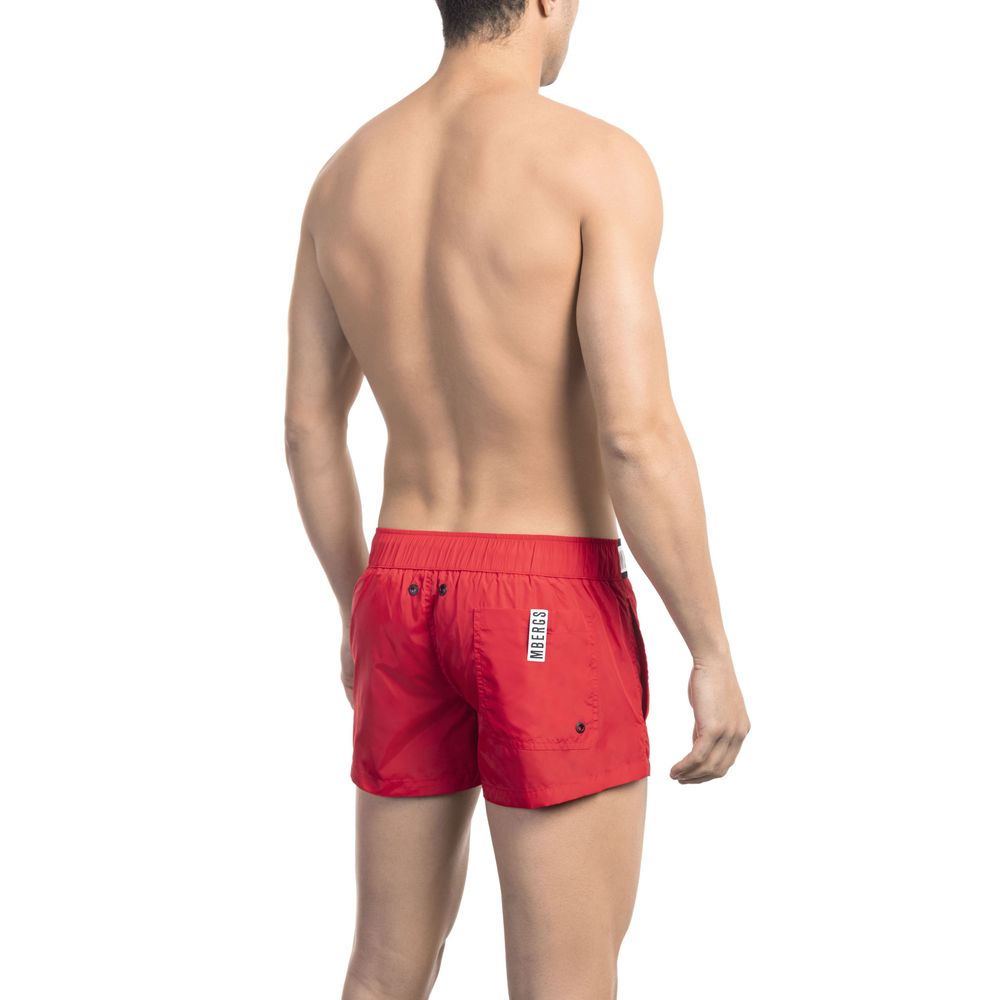Bikkembergs Rode Polyamide Heren Zwemshort