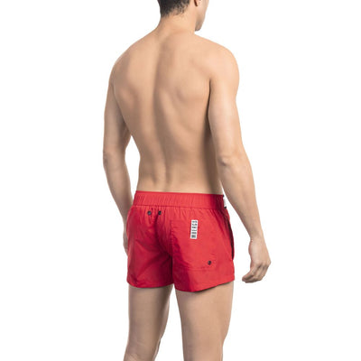 Bikkembergs Rode Polyamide Heren Zwemshort