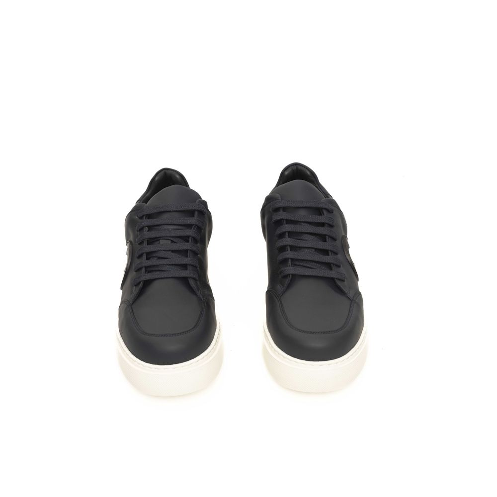 Cerruti 1881 blauwe koeienhuid heren sneaker